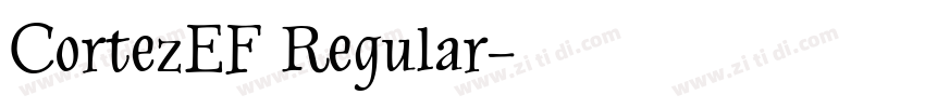 CortezEF Regular字体转换